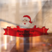 Autocollant Pour Fenêtre Joyeux Noël Père Noël (Feuille 2)