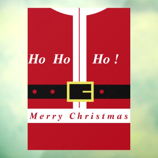 Autocollant Pour Fenêtre Joyeux Noël - Père Noël - Cadeaux Pour Tous (Feuille 3)