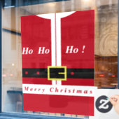 Autocollant Pour Fenêtre Joyeux Noël - Père Noël - Cadeaux Pour Tous (Fenêtre de café)