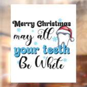 Autocollant Pour Fenêtre Joyeux Noël Que Tout Ce Que Vous Pouvez Dire Soit  (Feuille 2)