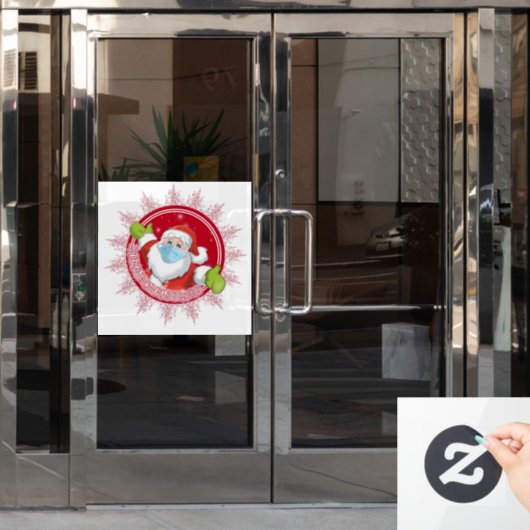 Autocollant Pour Fenêtre Joyeux Noël Santa Claus Claus fenêtre Classer (Porte de bureau)