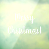 Autocollant Pour Fenêtre Joyeux Noël Typographie Blanche Script Festif (Feuille 3)
