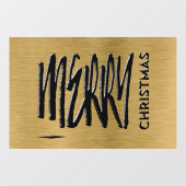Autocollant Pour Fenêtre Joyeux Noël Vacances Typographie moderne (Feuille)