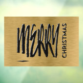 Autocollant Pour Fenêtre Joyeux Noël Vacances Typographie moderne (Feuille 3)