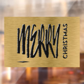 Autocollant Pour Fenêtre Joyeux Noël Vacances Typographie moderne (Feuille 2)