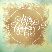 Autocollant Pour Fenêtre Joyeux or de Noël (Feuille 3)