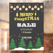 Autocollant Pour Fenêtre Joyeux sapin de Noël 50Vente Vacances (Feuille 2)