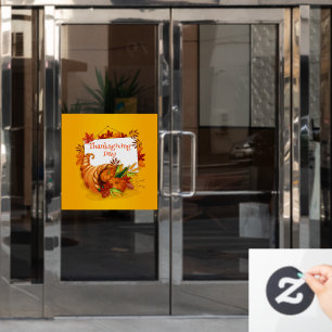 Autocollant Pour Fenêtre Joyeux Thanksgiving 