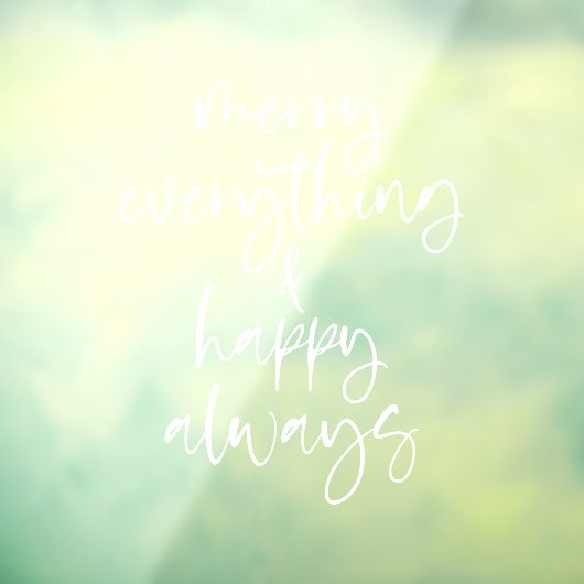 Autocollant Pour Fenêtre Joyeux tout Joyeux Jeu toujours Script (Feuille 3)