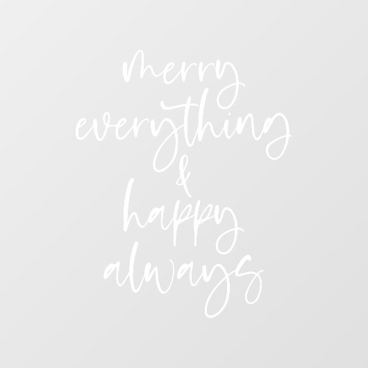 Autocollant Pour Fenêtre Joyeux tout Joyeux Jeu toujours Script (Feuille)