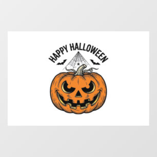 Autocollant Pour Fenêtre Joyeux visage de citrouille d'Halloween Création v