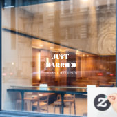 Autocollant Pour Fenêtre Juste un clouage de fenêtre marié (Fenêtre de café)