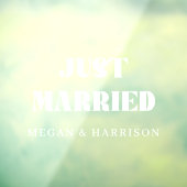 Autocollant Pour Fenêtre Juste un clouage de fenêtre marié (Feuille 3)