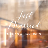 Autocollant Pour Fenêtre Juste un clouage de fenêtre marié (Feuille 2)