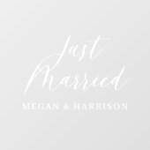 Autocollant Pour Fenêtre Juste un clouage de fenêtre marié (Feuille)