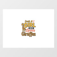 Juste Une Fille Qui Aime Les Girafes Vintage Vecto