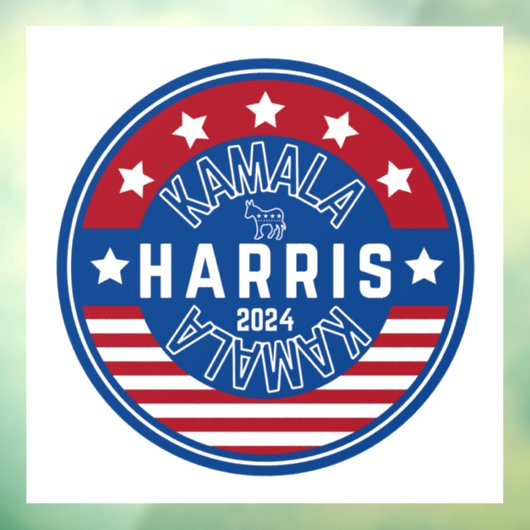 Autocollant Pour Fenêtre Kamala Harris Madame la Présidente 2024 (Feuille 3)