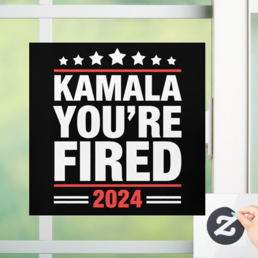 Autocollant Pour Fenêtre Kamala Vous êtes Fired Kamala Harris 2024 (Maison)