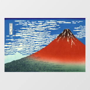Autocollant Pour Fenêtre Katsushika Hokusai - Vent Fin, Matin Clair