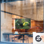 Autocollant Pour Fenêtre Keel Billed Toucan (Fenêtre de café)