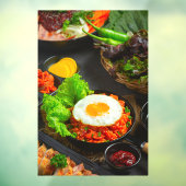 Autocollant Pour Fenêtre Kimchi au riz frit coréen avec oeuf frit (Feuille 3)