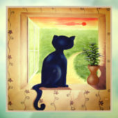 Autocollant Pour Fenêtre Kitty in the Window (Feuille 3)