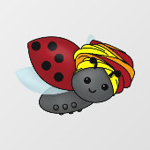 Autocollant Pour Fenêtre Kwanzaa Ladybug (Feuille)