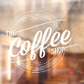 Autocollant Pour Fenêtre La Boutique De Café (Feuille 2)