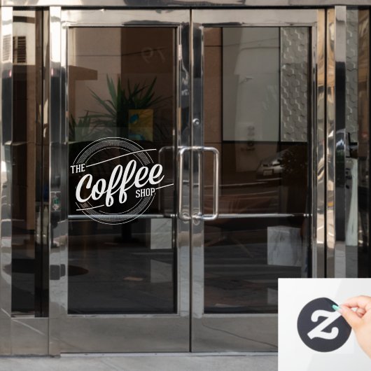 Autocollant Pour Fenêtre La Boutique De Café (Porte de bureau)