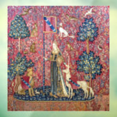 Autocollant Pour Fenêtre La Dame et la licorne, Touch (Feuille 3)