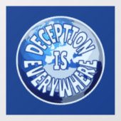 Autocollant Pour Fenêtre La Déception Est Partout (Feuille)