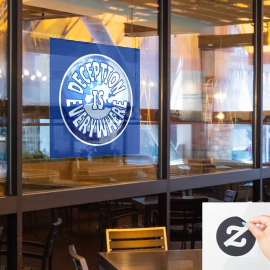 Autocollant Pour Fenêtre La Déception Est Partout (Fenêtre du restaurant)