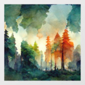 Autocollant Pour Fenêtre La forêt (nature) (Feuille)