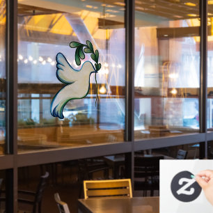 Autocollant Pour Fenêtre La Paix sur Terre La colombe de l'espoir