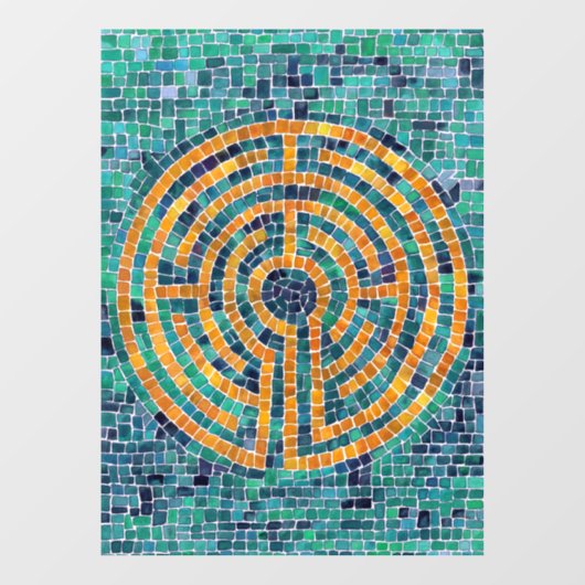 Autocollant Pour Fenêtre LABYRINTH II 8x11 Clôture de fenêtre (Feuille)
