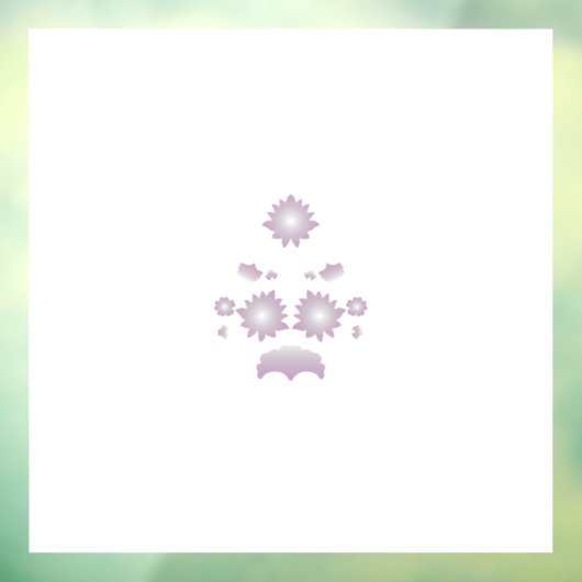 Autocollant Pour Fenêtre Lait blanc classique Rose décoratif (Feuille 3)