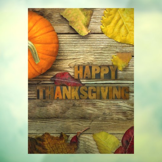 Autocollant Pour Fenêtre Lait séchée Bon thanksgiving citrouille SlipperyJo (Feuille 3)