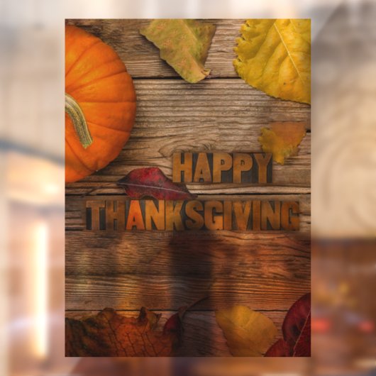 Autocollant Pour Fenêtre Lait séchée Bon thanksgiving citrouille SlipperyJo (Feuille 2)