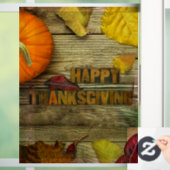 Autocollant Pour Fenêtre Lait séchée Bon thanksgiving citrouille SlipperyJo (Maison)