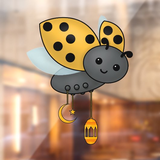 Autocollant Pour Fenêtre Lanternes Ramadan Ladybug (Feuille 2)