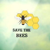 Autocollant Pour Fenêtre L'apiculteur Sauvez les abeilles (Feuille 3)