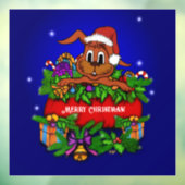 Autocollant Pour Fenêtre Lapin de Noël (Feuille 3)