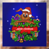 Autocollant Pour Fenêtre Lapin de Noël (Feuille 2)