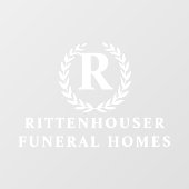 Autocollant Pour Fenêtre Laurel Wreath personnalisée (Feuille)