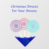 Autocollant Pour Fenêtre LavishlyOn Christmas ou Candy Store (Feuille)