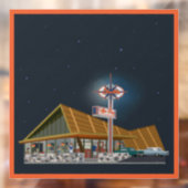 Autocollant Pour Fenêtre Le Café Starlite (Feuille 2)