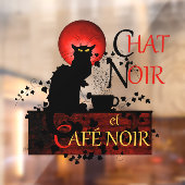 Autocollant Pour Fenêtre Le Conversation Noir et Café Noir (Feuille 2)