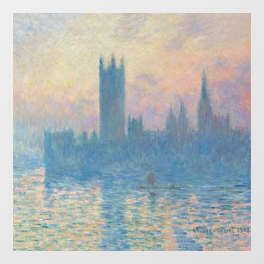 Autocollant Pour Fenêtre Le coucher du soleil des Chambres de Claude Monet (Feuille)