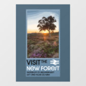 Autocollant Pour Fenêtre Le Hampshire de la forêt Angleterre (Feuille)