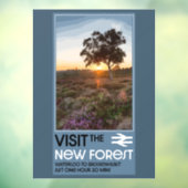 Autocollant Pour Fenêtre Le Hampshire de la forêt Angleterre (Feuille 3)